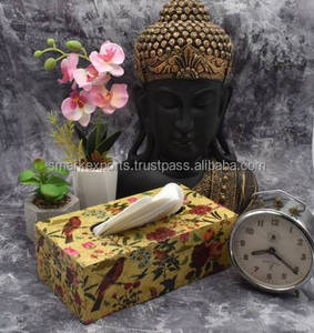 กล่องใส่กระดาษเช็ดปากแบบเรียบง่ายพร้อมผิวลายไม้ธรรมชาติสำหรับใช้ในบ้านหรือร้านบูติกในชีวิตประจำวัน - Product Image 6