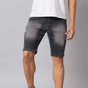 กางเกงยีนส์ขาสั้นผู้ชายคุณภาพสูง MOQ ต่ำ กางเกงยีนส์ขาสั้นผู้ชายรุ่นใหม่มาแรง คุณภาพสูง - Product Image 5