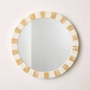 Espejo con Marco Plegable Rústico con Incrustaciones de Hueso Hecho a Mano, Personalizable, para Decoración de Pared de Lujo en Sala de Estar, con la Mejor Calidad, Estilo Boda India - Product Image 4