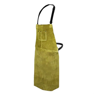 High Quality Safety <b>Leather</b> <b>Apron</b> Cowhide Split <b>Leather</b> Suede Industrial Spark Heat Cut Fire Resistant for Body Protection - Product Image 2