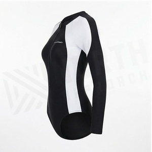 Maillot de bain une pièce en néoprène pour femme North Approach avec fermeture éclair et bordure contrastée, protection anti-UV - Product Image 3