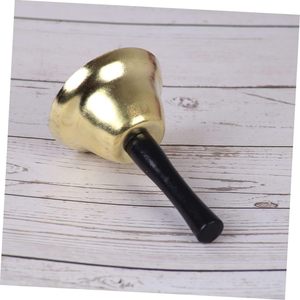 Elegante Campana de Mano de Latón con Mango de Madera para Llamadas en Mostradores de Servicio y Anuncios de Eventos, Sonido Claro Perfecto - Product Image 5