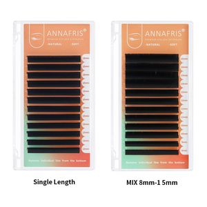 Pestañas Postizas Individuales 1S Flowering de 0.07mm, Color Negro Mate Suave, Fáciles de Aplicar, Extensión de Pestañas de Volumen, Aspecto Natural - Product Image 4