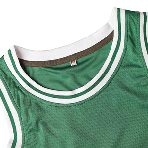 Maillots de basket-ball 100% respirants en tissu mesh, de haute qualité, à prix de gros, couleur unie, logo personnalisé imprimé, séchage rapide - Product Image 4
