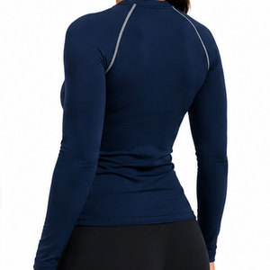 Women's Long Sleeve Compression Sports Shirt Featuring Advanced Sweat Control Material, <b>Athletic</b> Stretch and Comfortable - Product Image 4