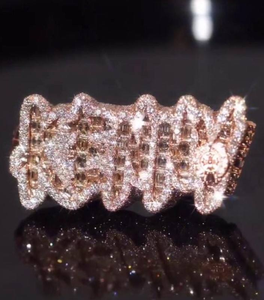 Moissanite Zone <b>Ring</b> Iced Out Luxury Hip Hop Statement Jewelry <b>Mens</b> Fashion <b>Ring</b> - Product Image 1