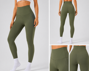 Leggings de compression taille haute, de qualité supérieure, flexibles et durables, pour les entraînements sportifs et la gym, doux et confortables. - Product Image 2