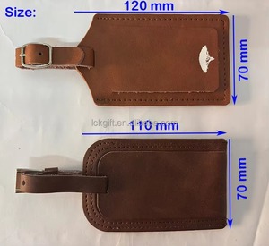 Artisan Full Grain Leather <b>Suitcase</b> <b>Labels</b> Premium Quality Real Leather Travel Tags for Luxury Brands LTG-0312 - Product Image 3