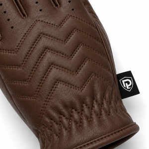 Gants de sécurité en cuir Dumela Custom Polo, longueur poignet, doublure en coton respirant, marron foncé, style vintage, pour usage quotidien en extérieur. - Product Image 2