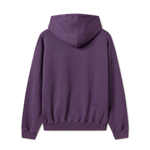 Sweat à capuche en molleton respirant avec logo frontal, en mélange de coton épais, couleur unie, hiver 2026 - Product Image 6