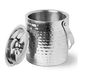 Cubo de hielo metálico con diseño de asta de ciervo, redondo, hecho a mano, estilo vintage, para fiestas, enfriador de bebidas - Product Image 2