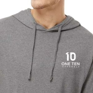 Men's Lightweight Jersey Hoodie Pullover Soft Cotton Fabric Long Sleeve Casual Hooded <b>Sweatshirt</b> for <b>Work</b> Travel and Leisure - Product Image 3
