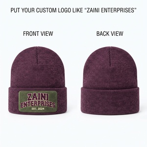 หมวกบีนนี่ ZAINI รุ่นพรีเมียม 300 GSM ผลิตจากอะคริลิกเนื้อนุ่ม ยืดหยุ่นได้ ขอบพับได้ ทรงหกเหลี่ยม พร้อมโลโก้ปัก - Product Image 1