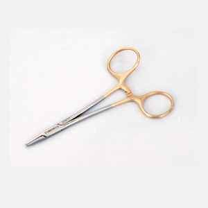 Portaagujas Premium T.C Neivert, de un solo anillo, desviado 12 cm, para cirugía plástica de estiramiento facial, instrumentos quirúrgicos de acero inoxidable alemán - Product Image 1