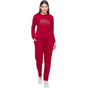 Tenues de pantalons sweat-shirt à col ras du cou avec logo personnalisé Basics All Tropical Sweater Sweatpants Tracksuit Women Two Piece Set Manufacturer - Product Image 1