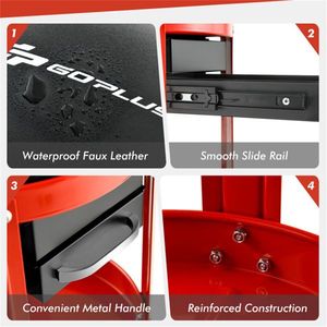 Sgabello da Lavoro con Seduta Imbottita Rimovibile e Cassetti per Officine e Armadietti Portautensili - Product Image 6