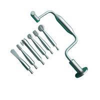 Nouvel ensemble d'instruments chirurgicaux orthopédiques réutilisables 7 pièces Hudson Brace Hand Drill en acier inoxydable pour la chirurgie traumatique canine