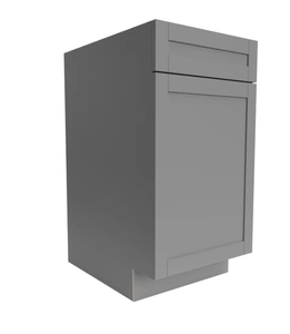 ตู้ครัวบี 15 เบส เกรย์ เชคเกอร์ สไตล์ ประตูเดี่ยว RTA - Product Image 1