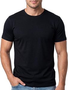 <b>Men</b> Breathable Soft Cotton T Shirt <b>Stretch</b> Soft Crew Neck Tee S - 4XL Athletic Fit Plain Casual T-Shirt for <b>Men</b> - Product Image 3