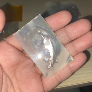 Natural Mother of Pearls Slice Baguette Shape <b>MOP</b> Slice 30X5 MM Slab Loose Mother Pearl for Wholesale Premium Craft DecoHome. - Product Image 1