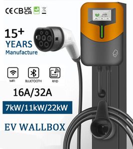 ODM Home Smart Evse Wallbox NEMA 14-50 สถานีชาร์จรถยนต์ไฟฟ้าแบบพกพา ระดับ 2 พร้อมหัวชาร์จ OEM สำหรับรถยนต์ไฟฟ้า - Product Image 1