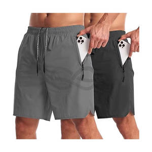 Pantalones Cortos Deportivos para Hombre, Bordados, Ecológicos, Transpirables, Ligeros, de Secado Rápido, con Cierre de Cordón y Bolsillos, para Gimnasio y Entrenamiento - Product Image 1