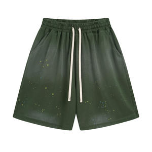 Pantalones Cortos Deportivos Personalizados al por Mayor para Hombre, Ligeros, de Secado Rápido, Transpirables, 100% Algodón, para Correr, Gimnasio, Entrenamiento, Verano, con Cordón Ajustable - Product Image 1