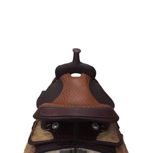 Selle d'équitation artisanale sur mesure en cuir de qualité supérieure, équipement d'entraînement équestre pour chevaux western, fournisseur OEM - Product Image 5