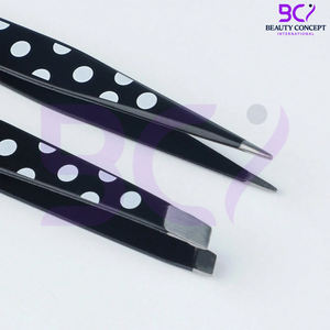 Pinzas para Cejas de Acero Inoxidable con Punta Inclinada y Mango Antideslizante, Herramienta Profesional de Precisión para Depilación de Cejas con Tensión Calibrada - Product Image 6