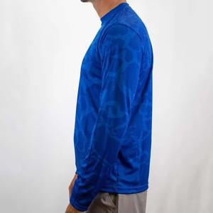 Camisa de Pesca para Hombre de Secado Rápido UPF 50 con Estampado por Sublimación, Manga Larga, Spandex/Algodón, Transpirable, Ajuste Cómodo, OEM, Cuello Alto - Product Image 4