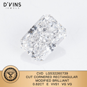 Diamante Cultivado en Laboratorio CVD con Corte Esmeralda de 0.62ct, Claridad VVS2, Certificado IGI, Alta Calidad, D'vins Jewels - Product Image 2
