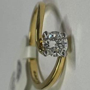 แหวนเพชรทรงกลม 0.52 กะรัต สี E สำหรับสุภาพสตรี ทองคำ 18K สีเหลือง เพชรเลี้ยงในห้องปฏิบัติการ รับรองโดย IGI ระดับ VS ของขวัญวันครบรอบสุดพิเศษ - Product Image 6