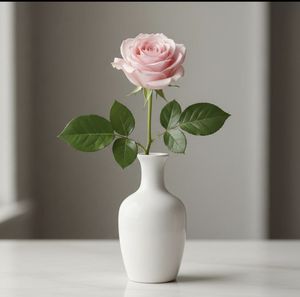 Vase de table en céramique vert mat au design minimaliste, capacité d'eau de 8 à 16 pouces - Product Image 2