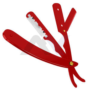 Rasoir droit professionnel pour hommes, rasoir de barbier à bord droit de sécurité, lame durable, logo personnalisé, outil de rasage de barbier en gros - Product Image 3