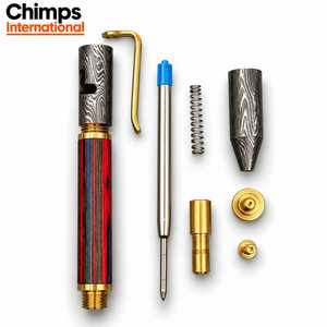 Handcrafted Damascus Steel Heavy-Duty 3-Year Warranty <b>Pen</b> <b>Gift</b> Box Luxury Bolt Action Ballpoint Signature Executive - Product Image 4