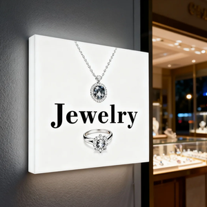 Custom Jewelry Shop Aluminum LED Rectangle Frameless Weatherproof Waterproof Lightbox <strong>Outdoor</strong> Business Signage Advertising <strong>Box</strong> - Product Image 3