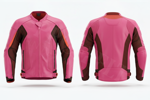 เสื้อแจ็คเก็ตมอเตอร์ไซค์หนังคุณภาพสูง พร้อมแผงตาข่ายป้องกัน วัสดุหนังอย่างดี ขายส่ง รับสั่งทำพิมพ์โลโก้ตามแบบของคุณ - Product Image 5