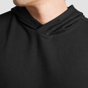 Vêtements de sport pour hommes, sweats à capuche sans manches, respirants, décontractés, sportswear, séchage rapide, matière douce et flexible, avec détails perlés - Product Image 4