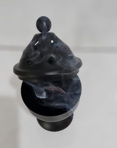 Loban Incienso Bakhoor Quemador Sambrani Dhoop Quemador Con Mango - Product Image 4