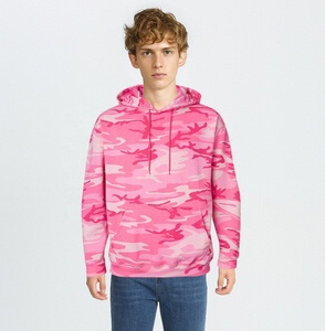 All Over Digital Print Sublimated Men's Winter 2017% Cotton Pullover con colores y logotipo personalizados - Product Image 4