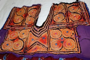 Banjara Neck Yoke Zari Patch Tribal Patch Mirror Neck Yoke Bohemian Clothing - Product Image 2