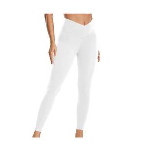 Crossover High-Waisted Flare Elastic Waist <b>Tummy</b> <b>Control</b> Quick Dry Breathable Spandex/Nylon Women Yoga Legging ECHO EDGE APPAREL - Product Image 1