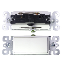 Pour interrupteur à bascule unipolaire 15A certifié UL 125V/277V interrupteur d'éclairage LED décorateur pour norme américaine/canadienne pour montage mural