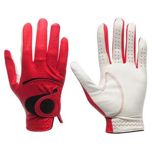Gants de golf en cuir Cabretta personnalisés avec logo, haute qualité, respirants, antidérapants, protection UV, poignées légères et rapides pour hommes - Product Image 1