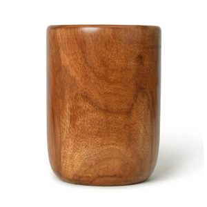 Verre à boire en bois, gobelet en bois naturel, tasse en bois réutilisable multi-usage pour l'eau, le jus, le lait, le thé, la maison, la cuisine, la salle à manger - Product Image 2