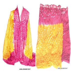 Elegantes Pañuelos Tie Dye Bandhani para Mujer, Tradicionales, Étnicos, Hechos a Mano, Estampados, Ligeros, Suaves, Transpirables y con Estilo - Product Image 2