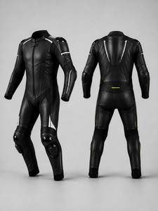 Black <b>Summer</b> Biker Moto Leather <b>Motorcycle</b> Racing Suit <b>Jacket</b> Trousers Set Windproof Breathable Waterproof Plus Size Protective - Product Image 1