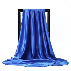 Écharpes et châles en soie pour femmes, vente en gros, foulards hijab de luxe en satin de soie, mode, pour la tête et le cou, carrés, longs, imprimés, unis, légers - Product Image 4