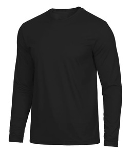 T-shirts d'été légers à manches longues pour hommes, personnalisables avec logo, anti-humidité et respirants, vente en gros, usine OEM - Product Image 2