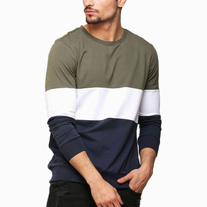 Men's Long Sleeve Color Blocked <b>T</b> <b>Shirt</b> O-Neck Regular Fit <b>T</b> <b>Shirt</b> Casual <b>T</b> <b>Shirt</b> Knitted Solid Design Long Sleeve <b>T</b> <b>Shirt</b> - Product Image 3